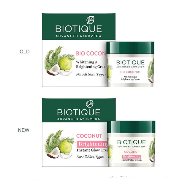 Biotique Advanced Ayurveda Bio Coconut Whitening & Brightening Cream Main Image