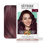 Streax Burgundy Hair Color 3.16 with Argan & Walnut Oil 100% Grey Coverage