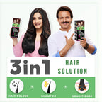 VIP Brown Hair Color Shampoo 180ml Quick Grey Coverage for Men & Women