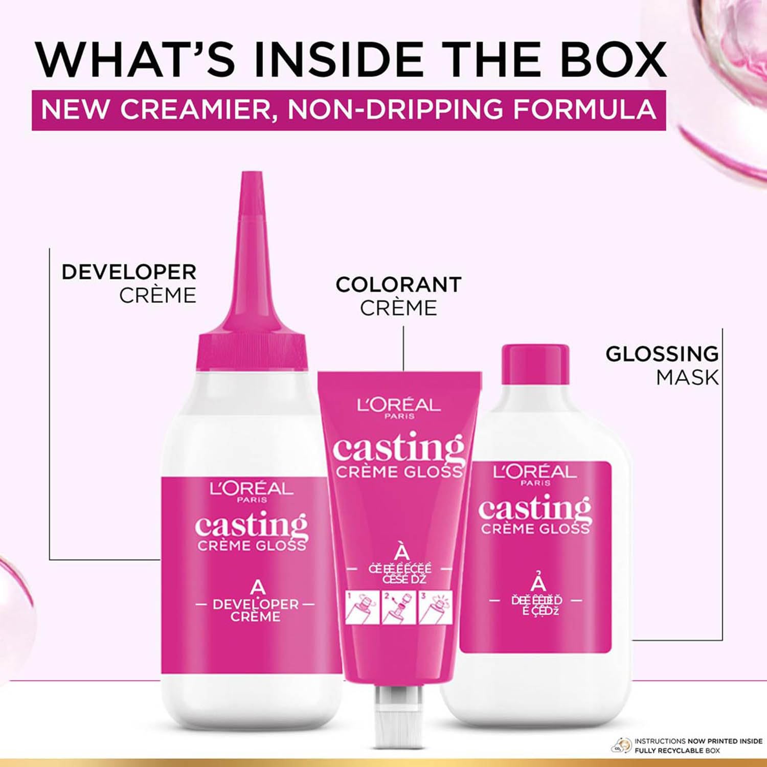 L'Oréal Paris Dark Brown Hair Color with Gloss Complex 60g + 40ml