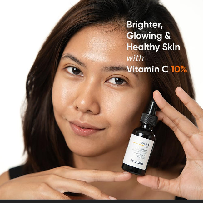 Minimalist 10% Vitamin C Face Serum For Glowing Skin Main Image