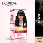 L'Oreal Paris Excellence Hair Color Small Pack No.1, Natural Black, 25ml+25g