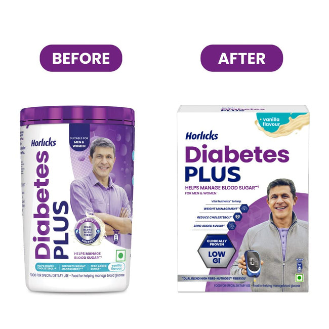 Horlicks Diabetes Plus - Sugar Free Protein Powder, Diabetic Nutrition Drink Main Image
