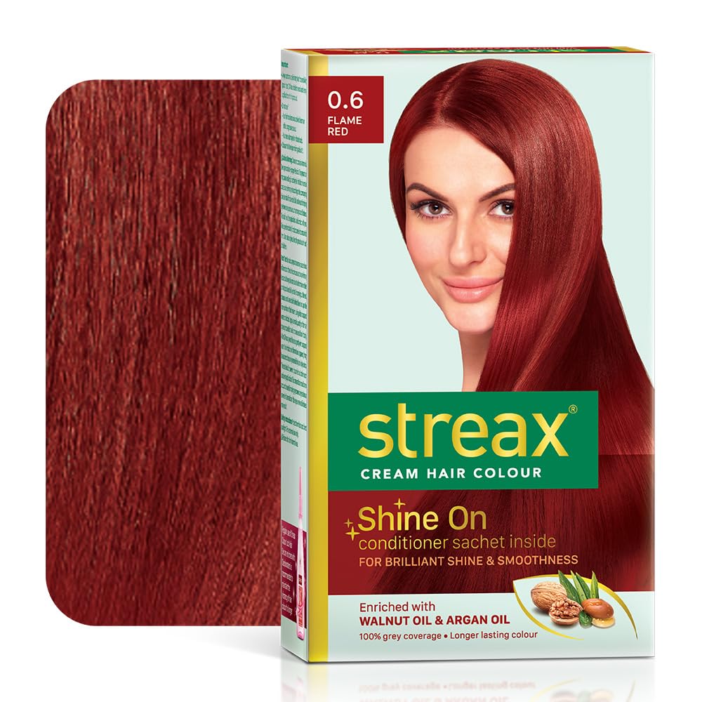 Streax Burgundy Hair Color 3.16 with Argan & Walnut Oil 100% Grey Coverage