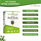 Attar Ayurveda Sabja Basil Seeds