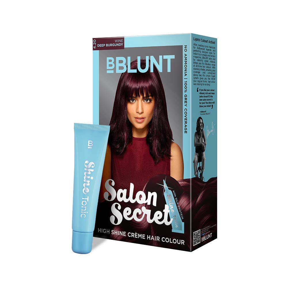 Bblunt High Shine Hair Color Chocolate Brown 100g with Shine Tonic