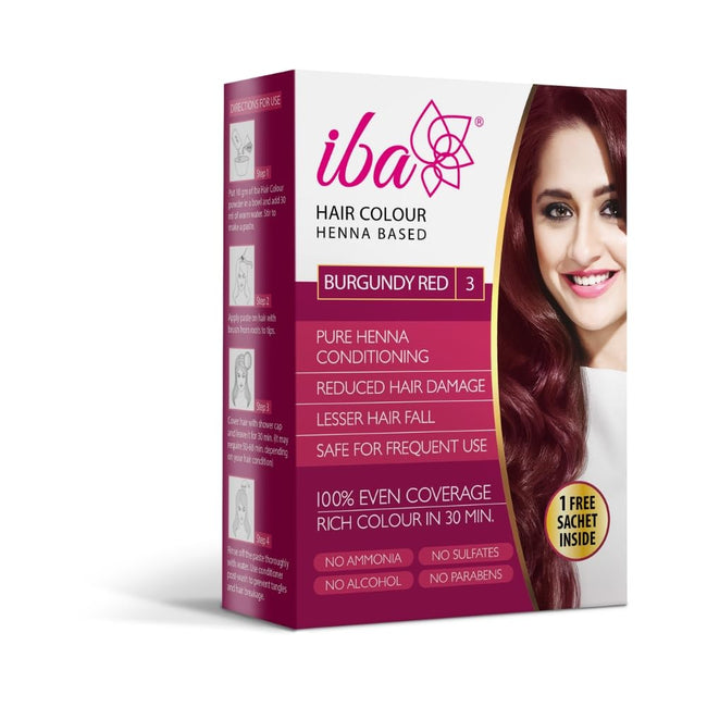 Iba Dark Brown Henna Hair Color 70g Ammonia-Free Herbal Powder Hover Image