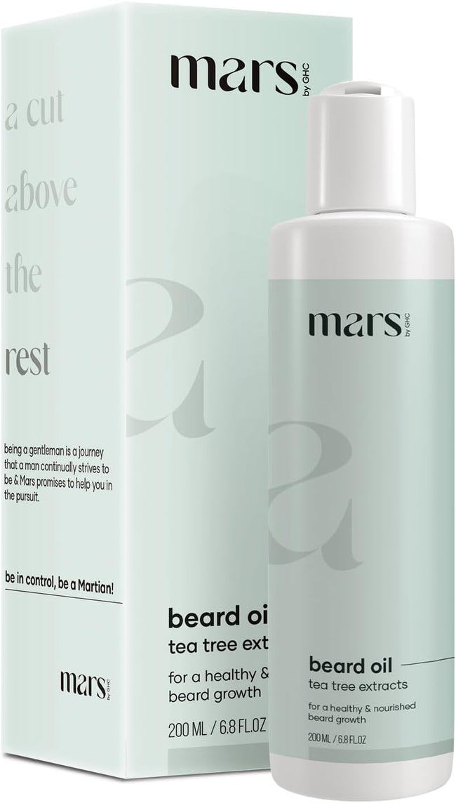 Mars By GHC Beard Growth Oil with Onion, Bhringraj, Tea Tree Oil Hover Image