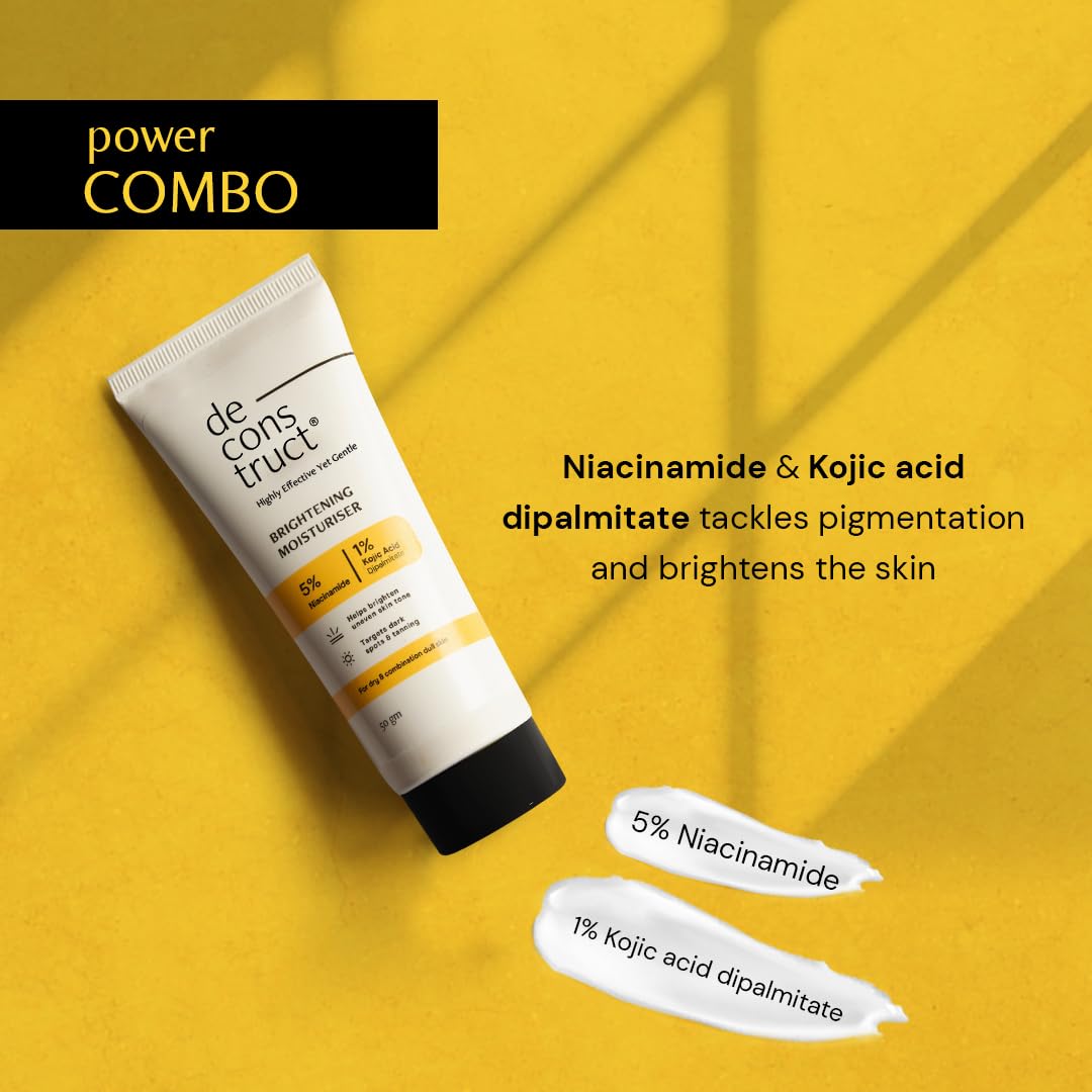 Deconstruct Niacinamide Brightening Face Moisturizer 5% Niacinamide + 1% Kojic Acid + 5% Vitamin C
