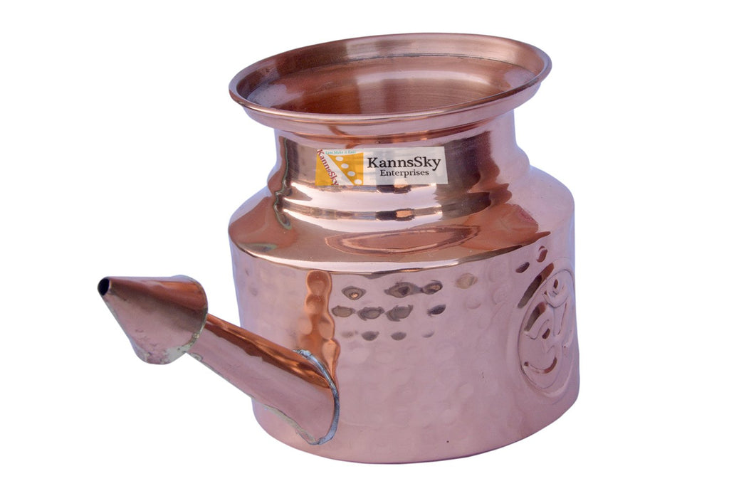 Kannssky Copper Jala Neti Pot for Nasal Wash