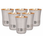 Copper Glass Tumbler Set, Drink ware - 6 Pieces