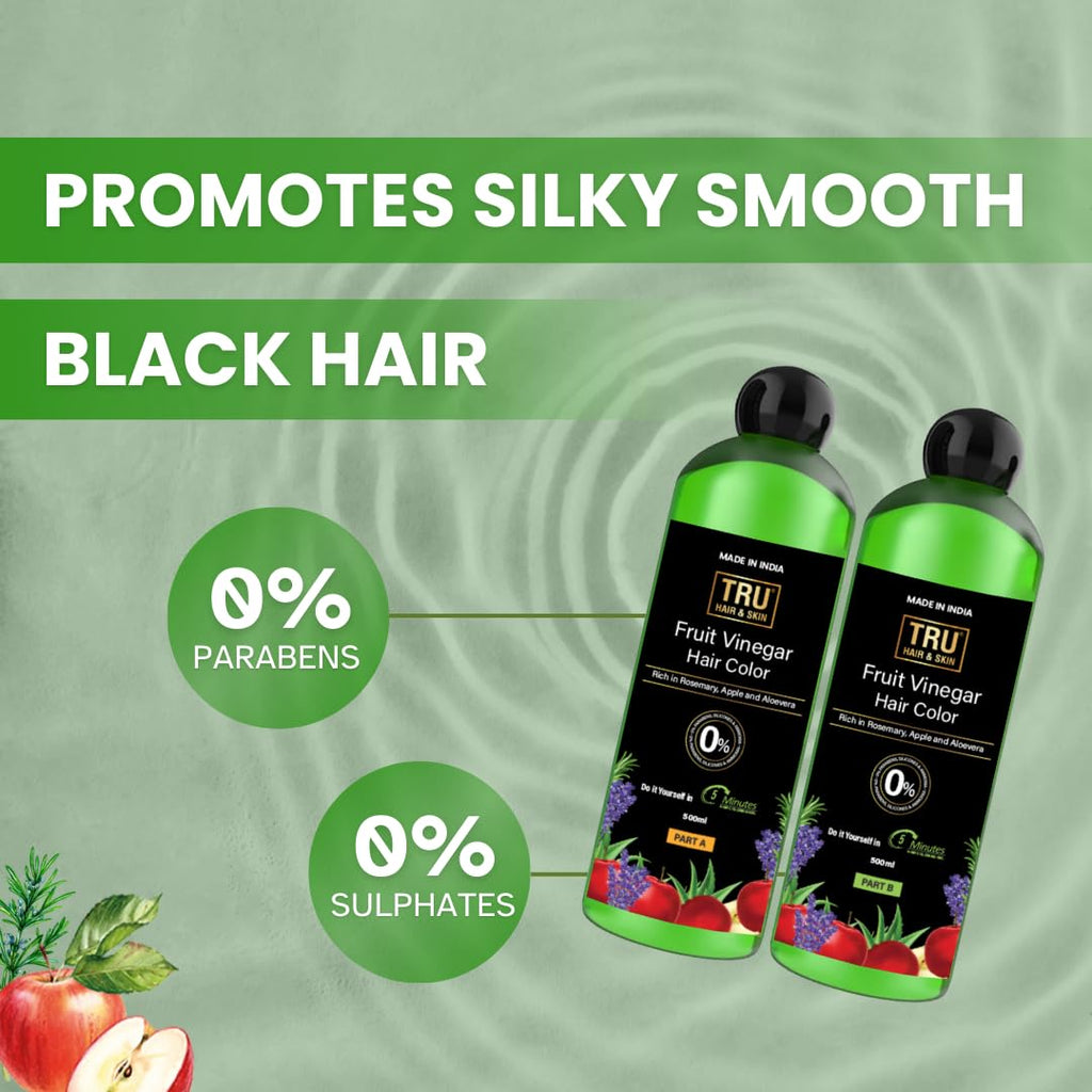 TRU HAIR & SKIN Fruit Vinegar Hair Color - 1000ml