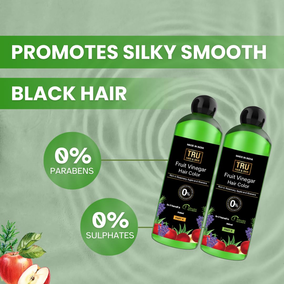 TRU HAIR & SKIN Fruit Vinegar Hair Color - 1000ml
