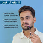 Sotrue Derma Roller For Hair Growth 1 mm with 540 Stainless Steel Needles - Activates Hair Follicles, For Hair Fall & Hair Thickening, Reduces Acne Scars