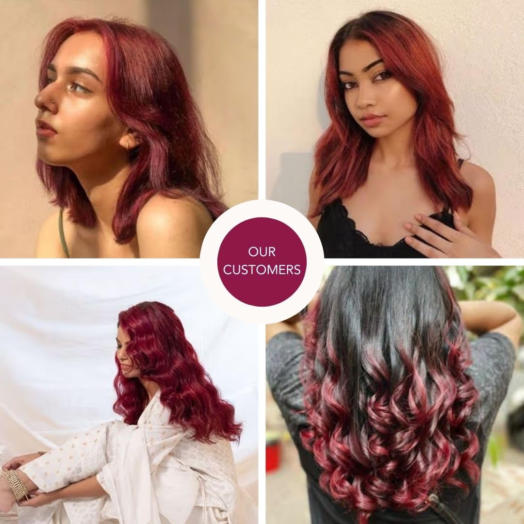 Ruby Wine Semi-Permanent Hair Color 120g - DIY Conditioner Formula