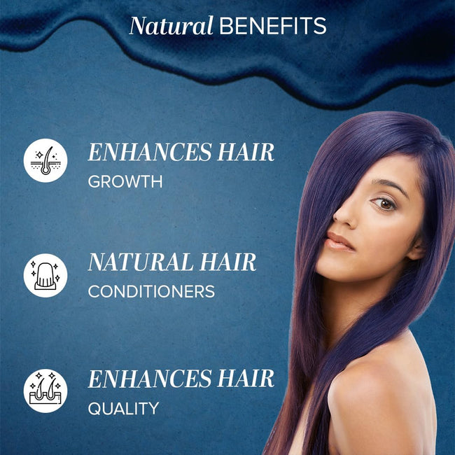 Khadi Natural Indigo Herbal Hair Color 150g Gray Coverage Chemical-Free Main Image