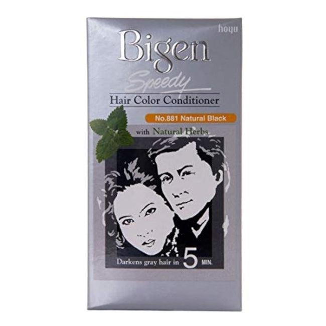 Bigen Speedy Hair Color, Natural Black 881 (40g + 40g) Hover Image