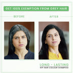 VIP Hair Color Shampoo Black 180ml for Men & Women 100% Grey Coverage