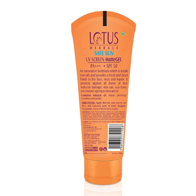 Lotus Herbals Safe Sun Invisible Matte Gel Sunscreen SPF 50 PA+++ Main Image
