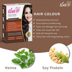 Iba Dark Brown Henna Hair Color 70g Ammonia-Free Herbal Powder
