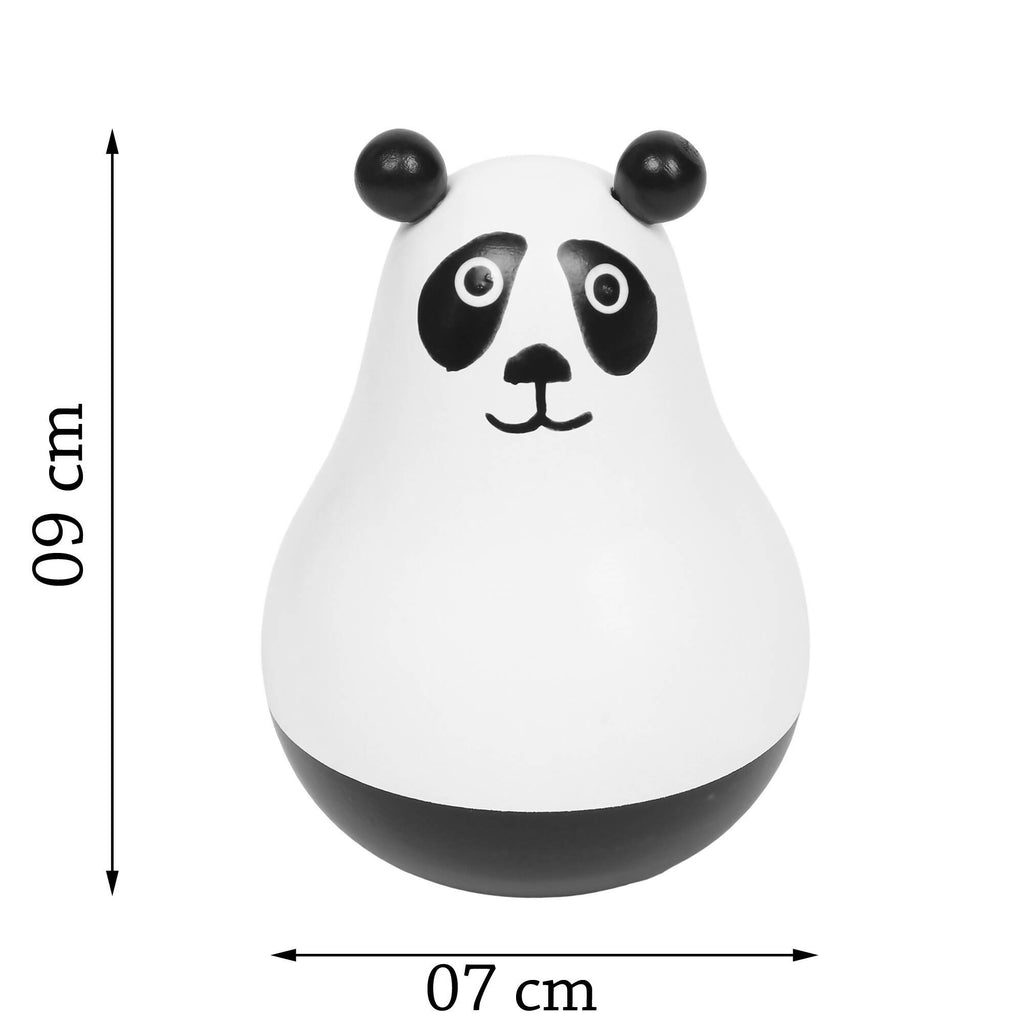 Matoyi Wobbly Panda & Blue Rabbit Pull Along & Maraca For Kids
