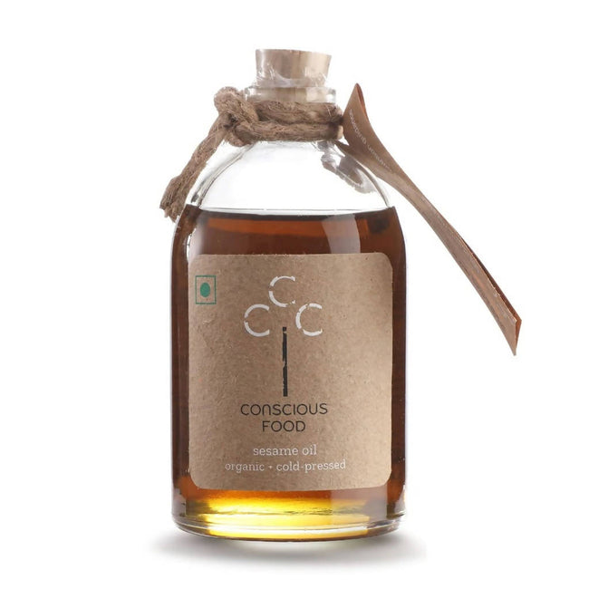 Conscious Food Organic Cold Pressed Sesame Oil Hover Image