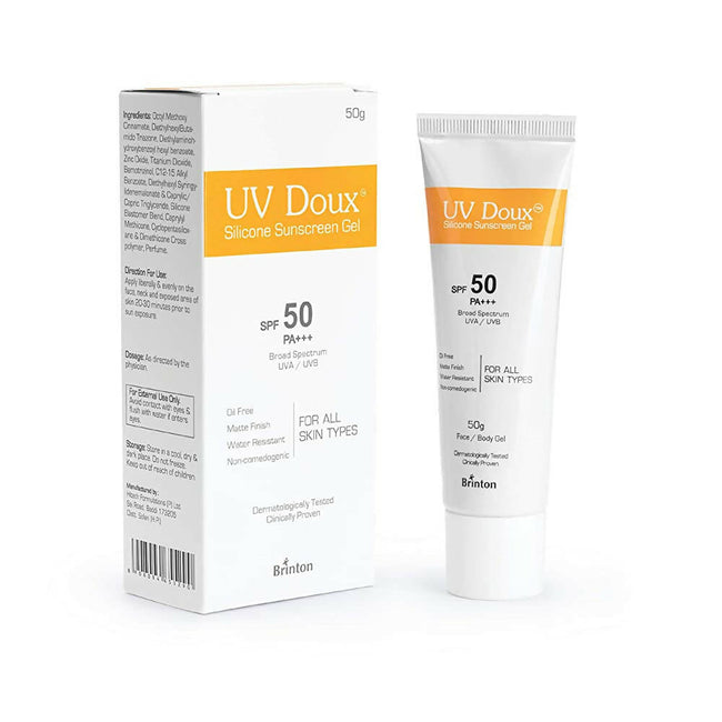 Brinton UV Doux Silicone Sunscreen Gel For Face & Body with SPF 50 PA+++ Hover Image