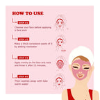 Kimayra Pomegranate + Beetroot Face Pack Powder For Brighter Skin Tone, Helps In Anti – Ageing & Natural Pink Blush