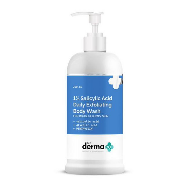The Derma Co 1% Salicylic Acid Daily Exfoliating Body Wash Hover Image