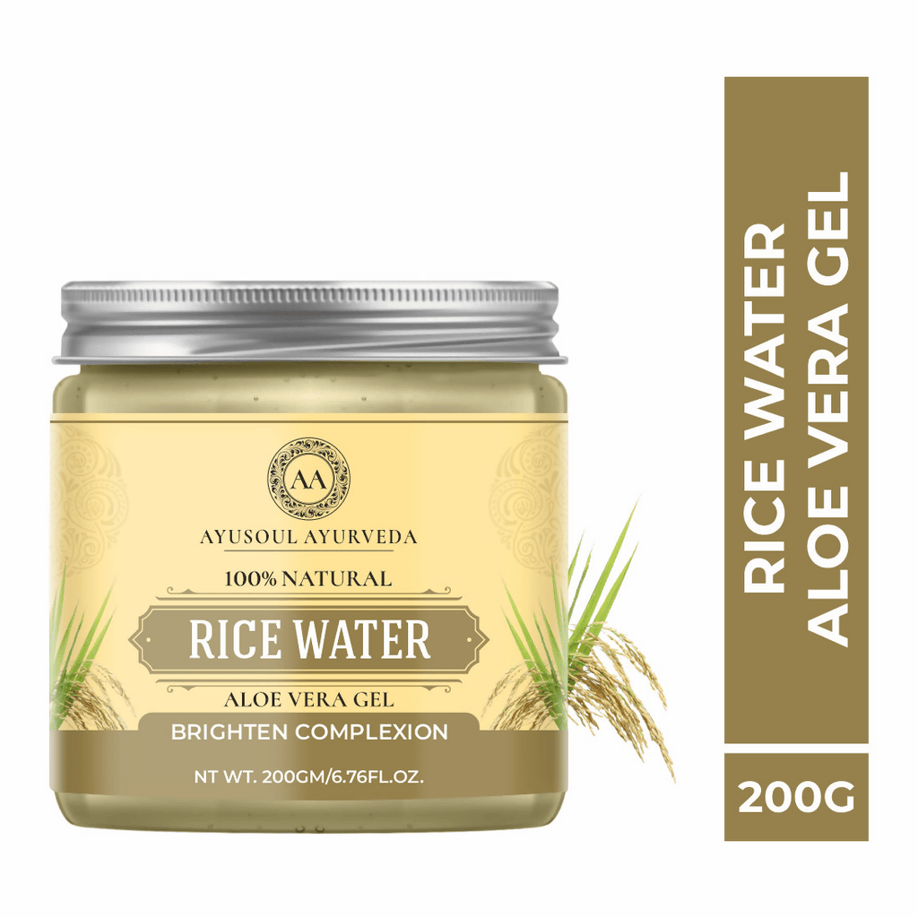 Ayusoul Ayurveda Rice Water Aloe Vera Gel For Body Skin Treatment