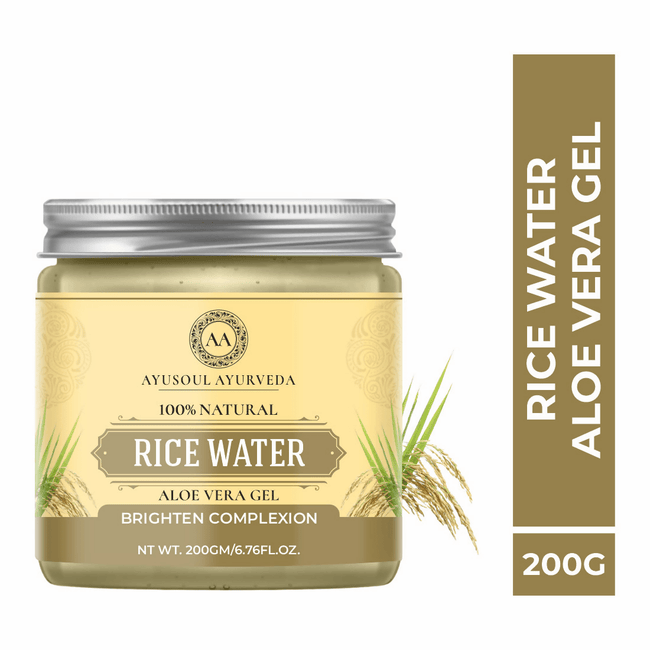 Ayusoul Ayurveda Rice Water Aloe Vera Gel For Body Skin Treatment Main Image