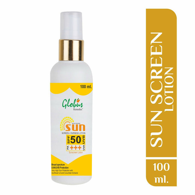 Globus Remedies Sunscreen Lotion Main Image