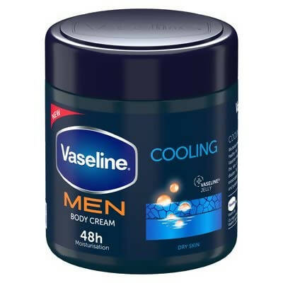 Vaseline Men Cooling Moisturizing Body Cream For Dry Skin Hover Image