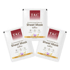 TAC - The Ayurveda Co. Kumkumadi Serum Sheet Mask | with Saffron | for Nourished & Moisturized Skin