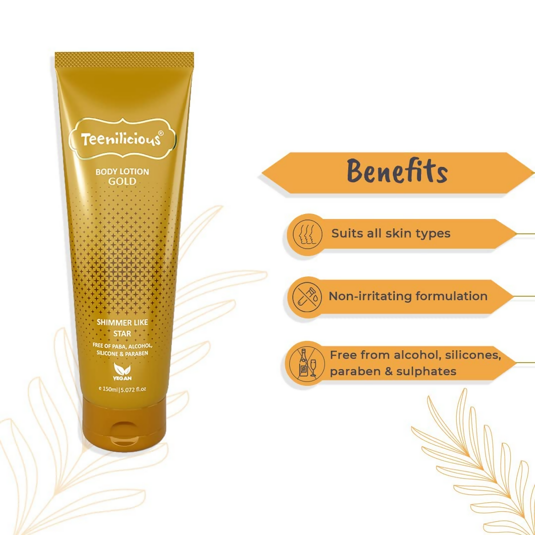 Teenilicious Gold Sparkle Body Lotion