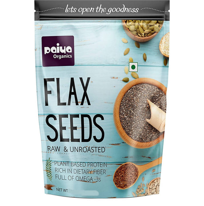Paiya Organics Flax Seeds Raw & Unroasted Hover Image