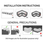 Safe-O-Kid Elegant Catchy Animal Shaped Corner Guards Prevents Head Injury, White