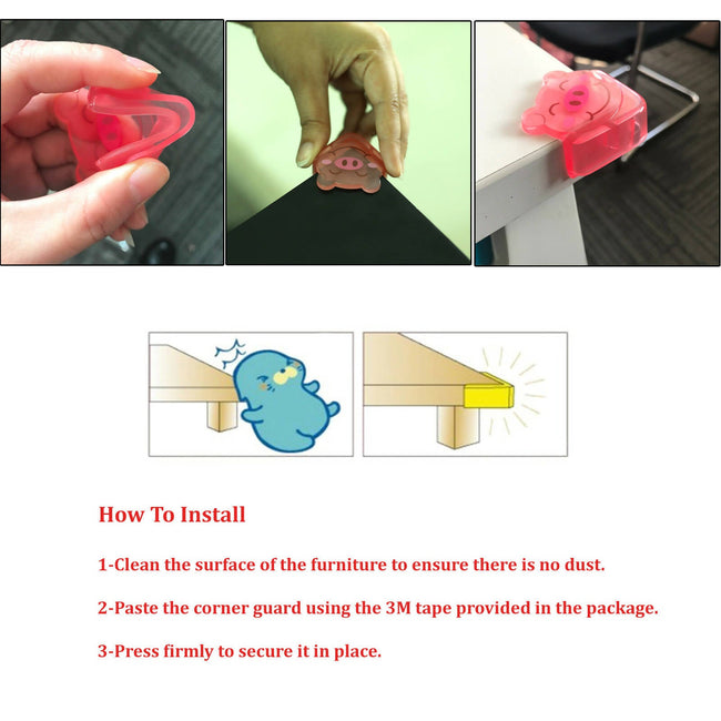 Safe-O-Kid Frog Shaped, Compact Corner Safety For Sharp Corners, Green Main Image