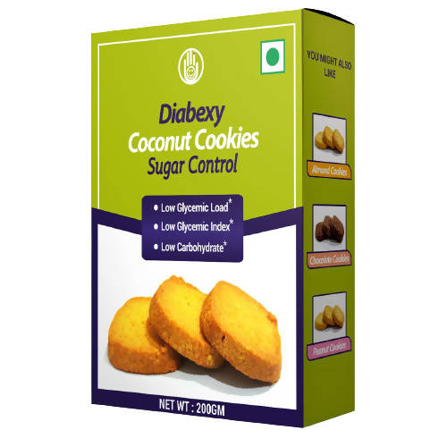 Diabexy Coconut Cookies Sugar Control for Diabetes Hover Image