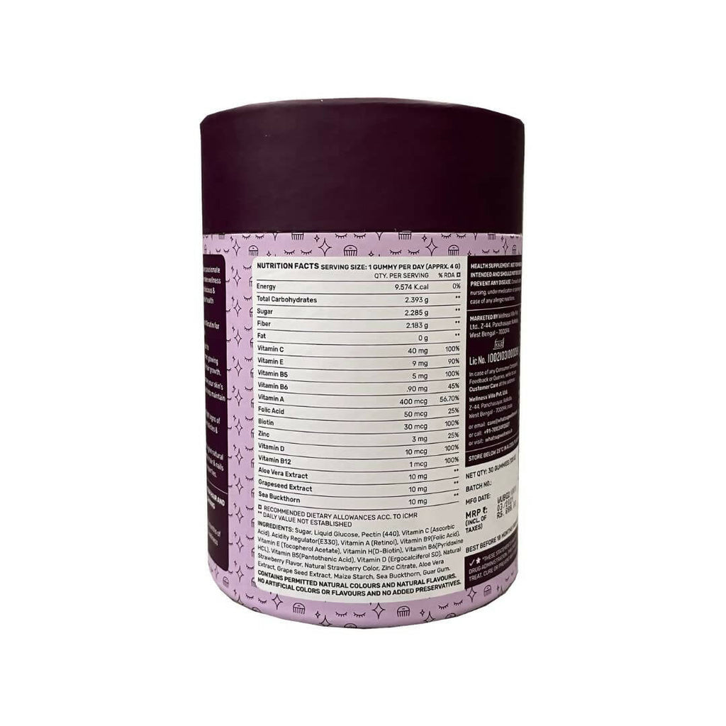 What’s Up Wellness Beauty Skin & Hair Gummies