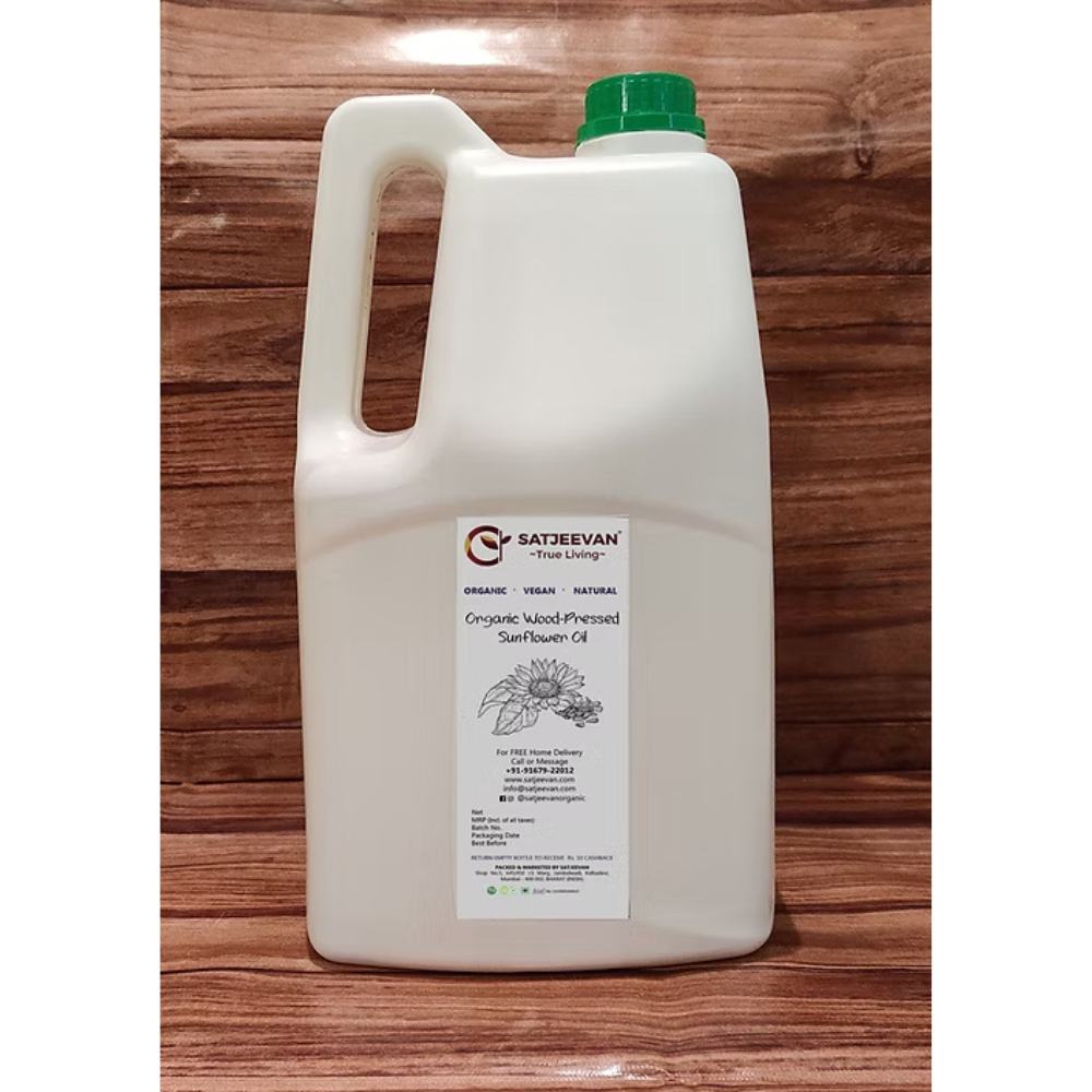 Satjeevan Organic Wood-Pressed Sunflower Oil