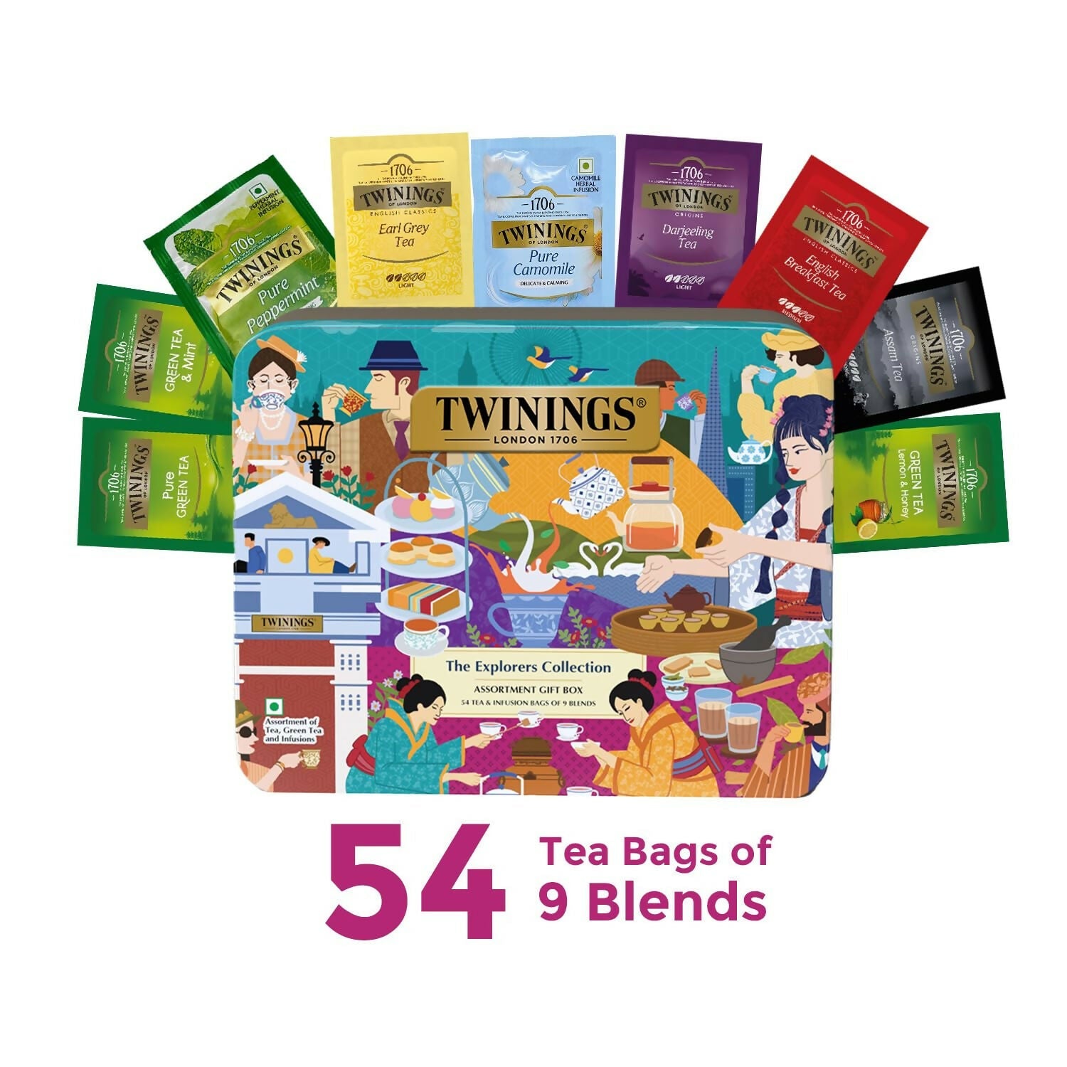 Twinings The Explorers Collection Assortment Tea Gift Set