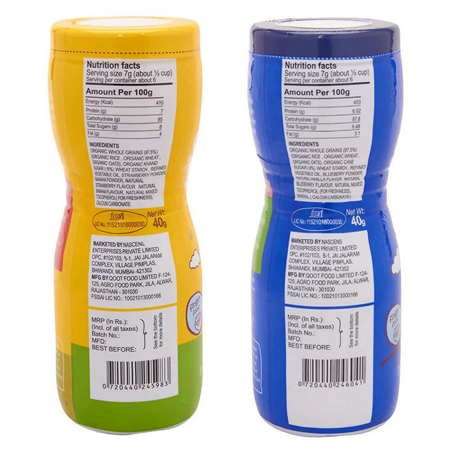 Happa Organic Multigrain Strawberry Banana & Vanilla Blueberry Melts Super Puffs Combo(8 Months+) Main Image