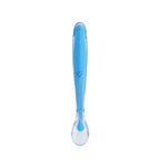 Safe-O-Kid Soft Tip Silicone Spoon, Blue For Kids Protection