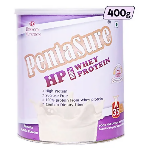 PentaSure HP Whey Protein Powder - Banana & Vanilla Flavor Hover Image