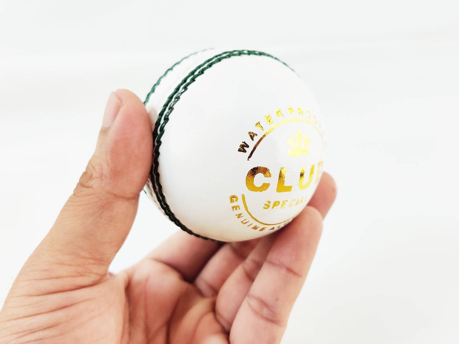 Prokick Club Four Piece Leather Cricket Ball - White
