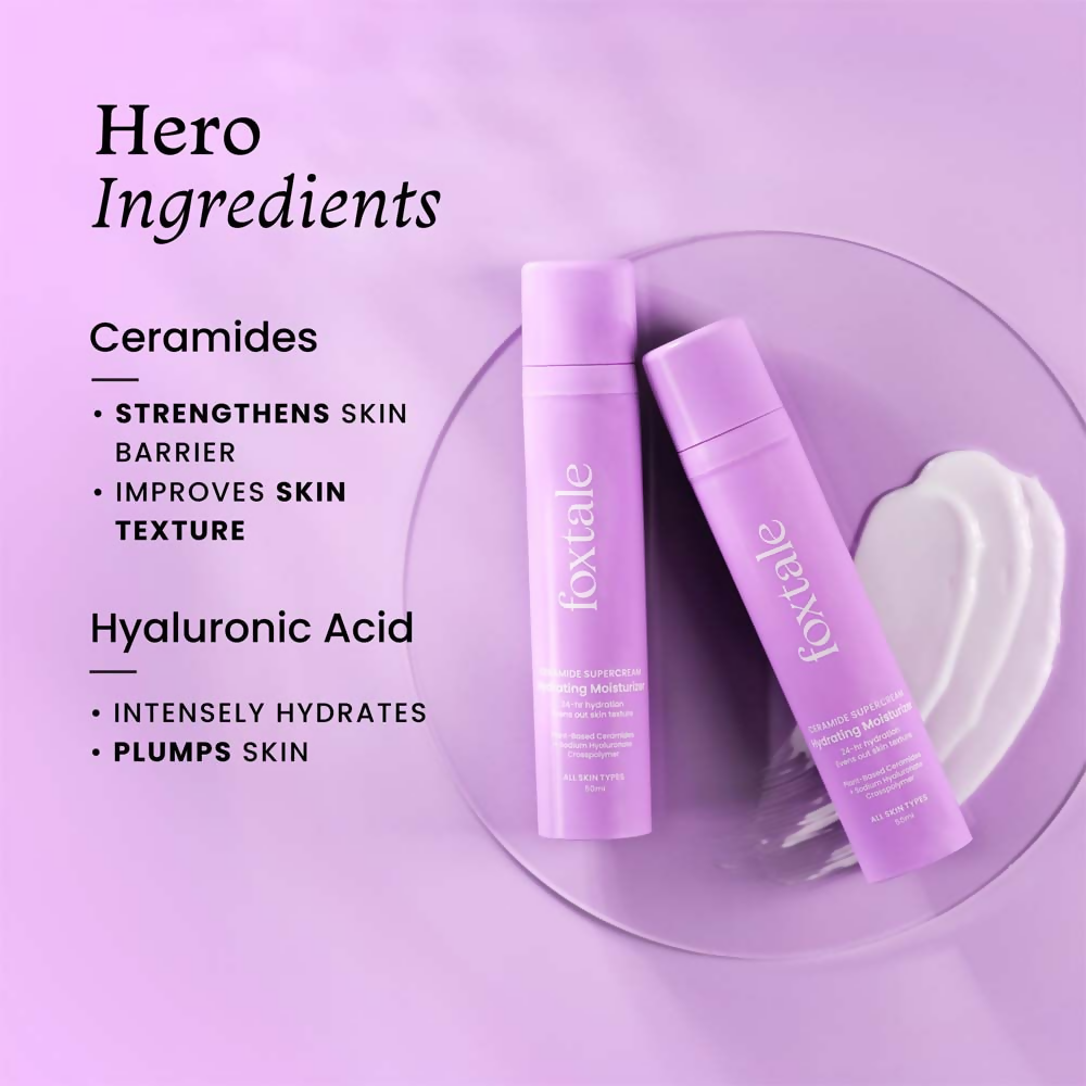 Foxtale Hydrating Ceramide Supercream Moisturizer With Hyaluronic Acid