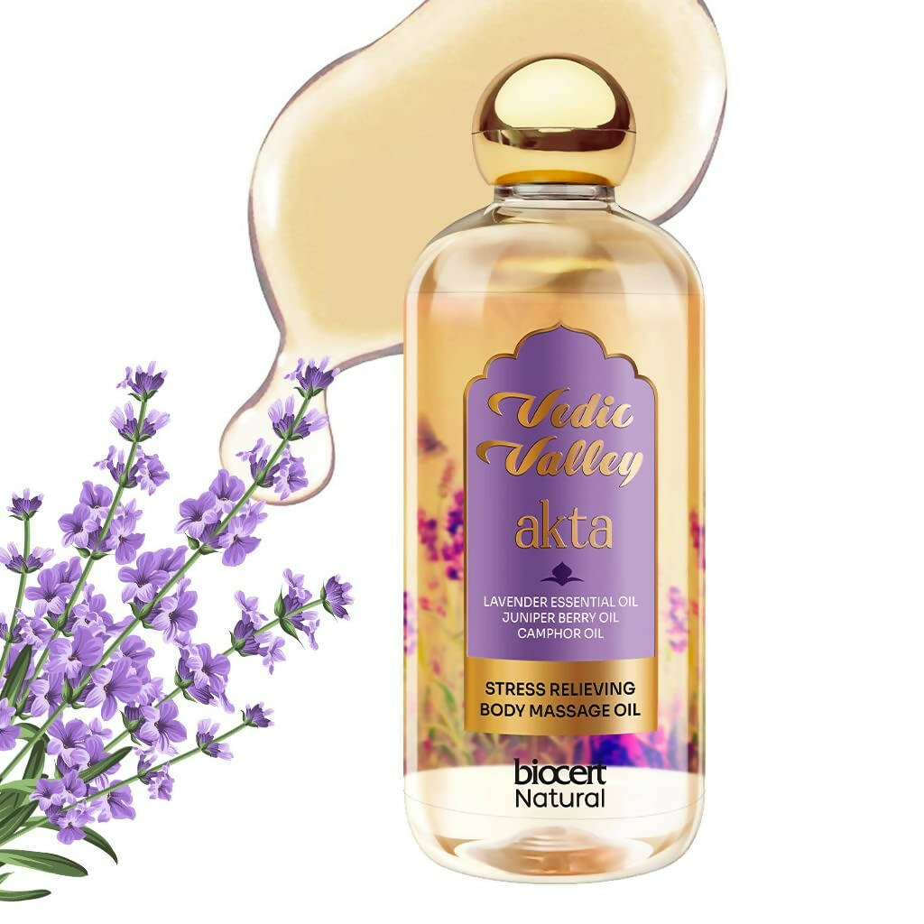Vedic Valley Stress Relieving Lavender Body Massage Oil