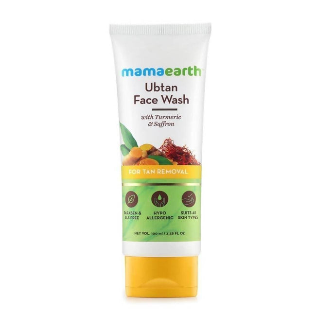 Mamaearth Ubtan Face Wash For Tan Removal & Bye Bye Blemishes Face Cream Main Image