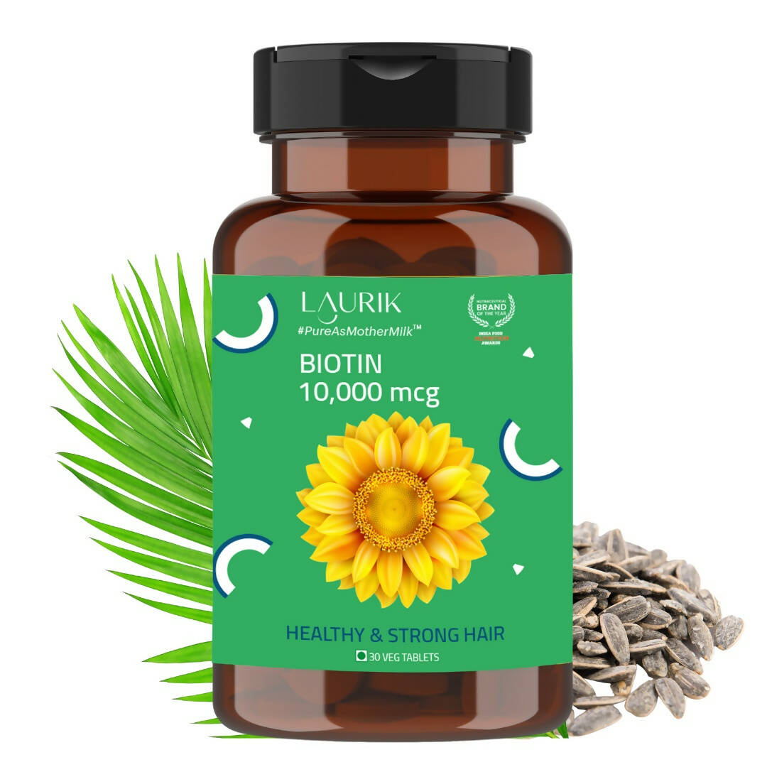 Laurik Biotin Tablets For Men And Women | Biotin Supplement For Hair Growth And Glowing Skin
